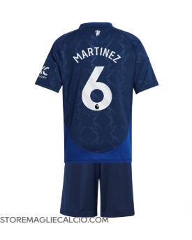 Manchester United Lisandro Martinez #6 Maglia Gara Trasferta Repliche 2024-25 Bambino Maniche Corte Manchester United Lisandro Martinez #6 Maglia Gara Trasferta Repliche 2024-25 Bambino Maniche Corte